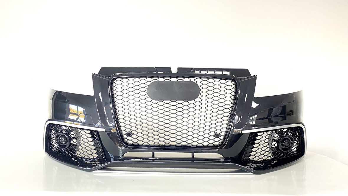 Audi A3 2009-2012 Hatchback Uyumlu Rs3 Ön Tampon Panjur Seti  ( 8P Makyajlı Kasa )