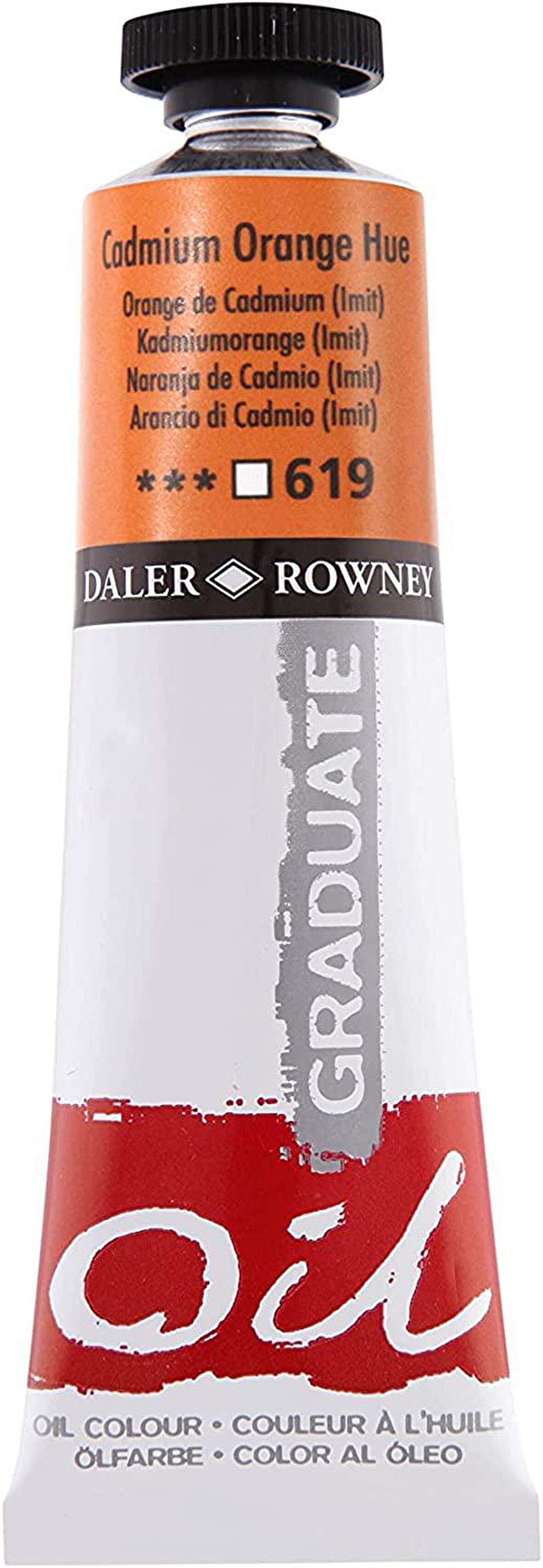 Daler Rowney Graduate Yağlı Boya 38ml 619 Cadmium Orange Hue