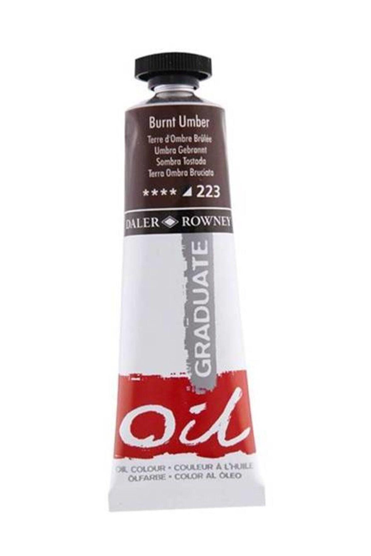 Daler Rowney Graduate Yağlı Boya 38ml 223 Burnt Umber