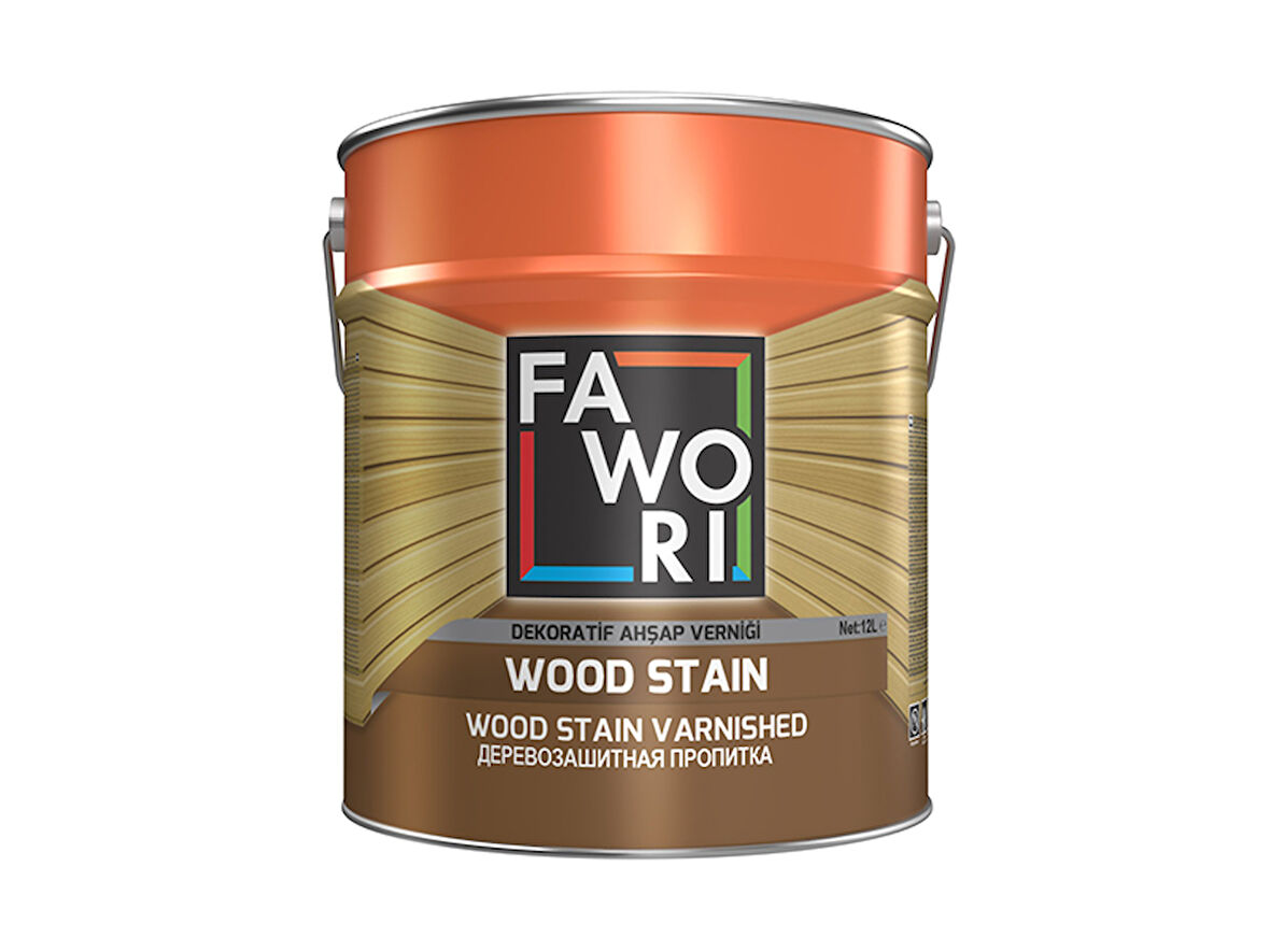 Fawori Wood Stain Vernikli Ahşap Koruyucu 2,5 Lt