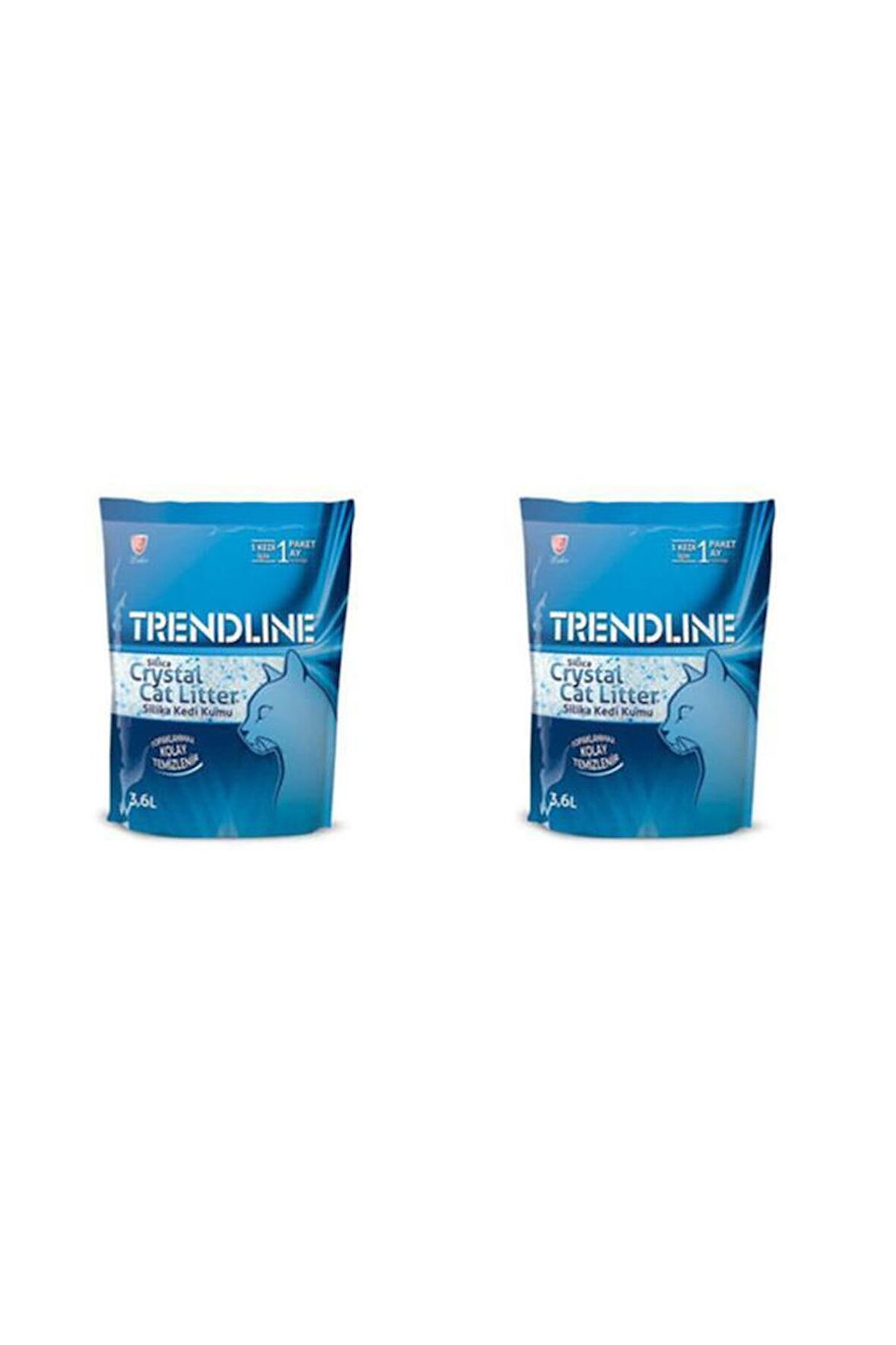 Trendline Tozsuz Silika Kedi Kumu 3,6 Lt * 2 Adet