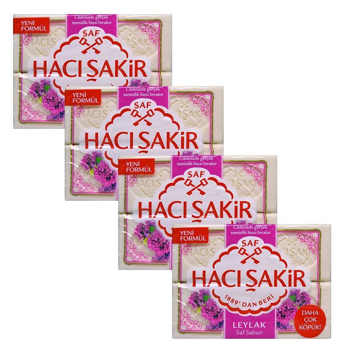 Hacı Şakir Leylak Kalıp Sabun 4x150GR X 4 Adet