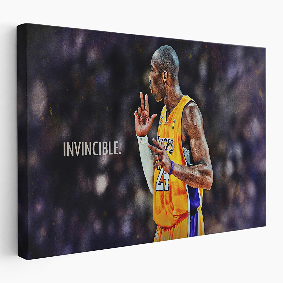 Kobe Bryant Invincible Black Mamba Kanvas Tablo-5086