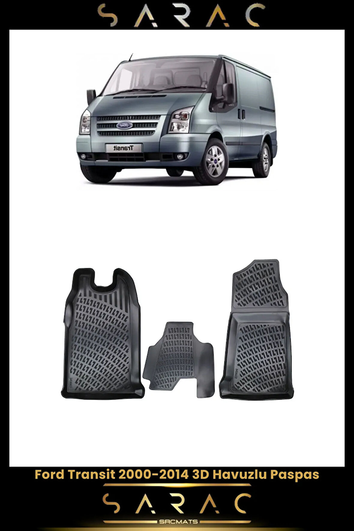 Ford Transit 2011 Model Araca Özel 3d Havuzlu Paspas