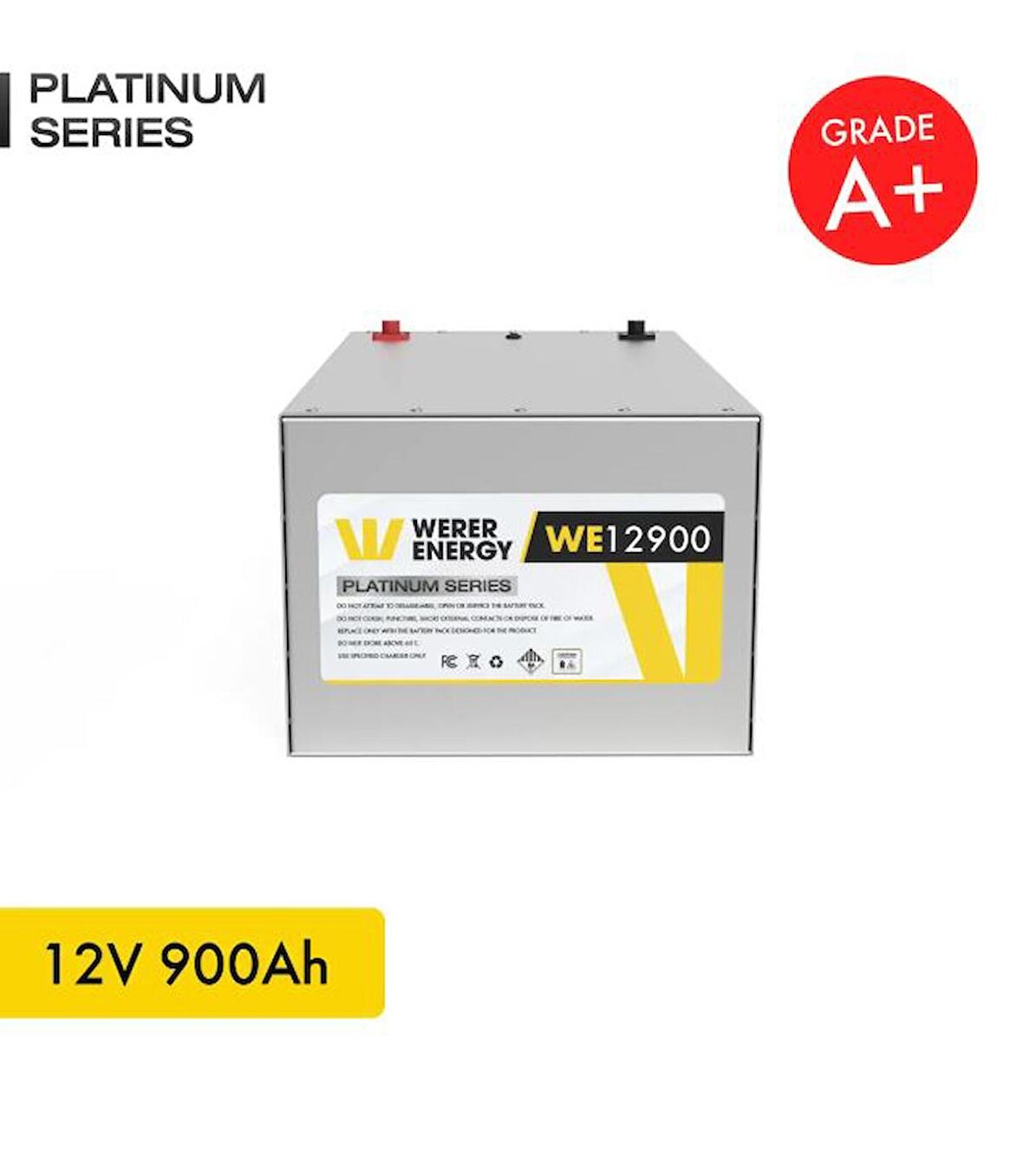 12V 900Ah LiFePO4 Platinum Series Bluetooth'lu Lityum Demir Fosfat Akü 