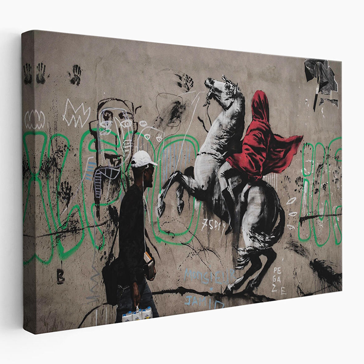 Banksy Napolyon Geçişi Alpler Kanvas Tablosu-5094