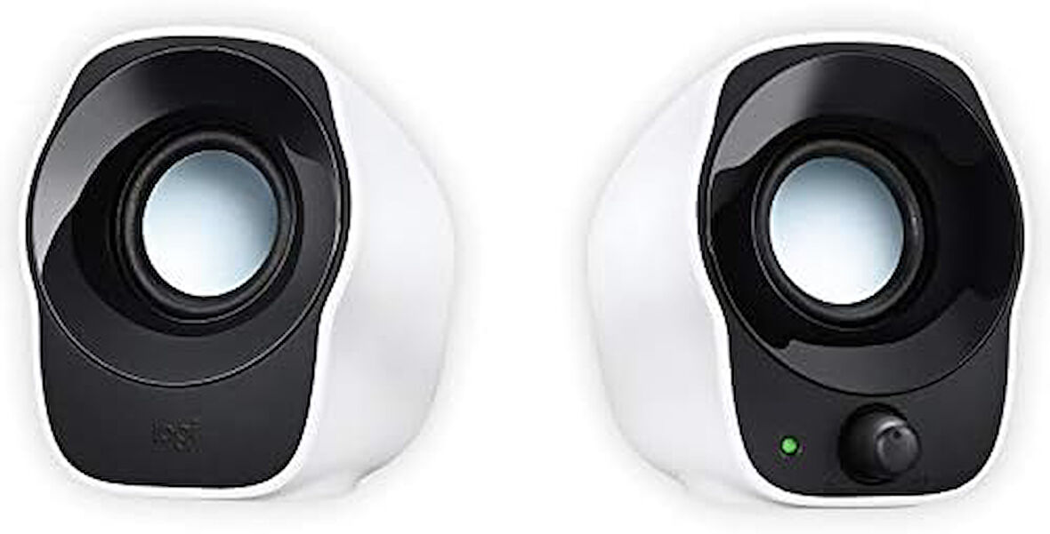 Logitech Z120 Kompakt Stereo USB Destekli Hoparlör, 2.0, 3.5 mm Giriş, Sağ Hoparlörde Güç ve Ses Düzeyi Kontrolleri, 1.2 W, Beyaz OUTLET