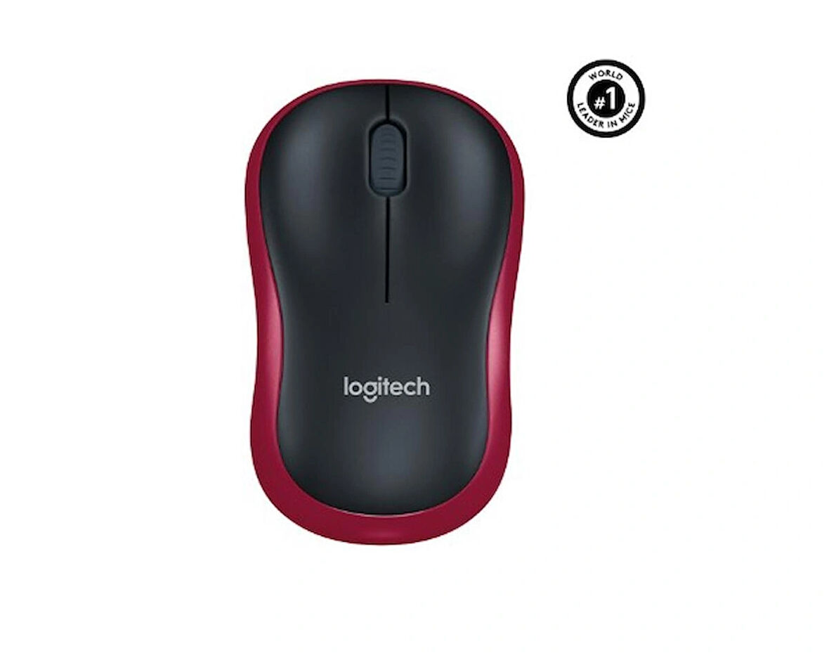 LOGITECH M185 USB ALICILI KOMPAKT KABLOSUZ MOUSE-KIRMIZI 910-002237