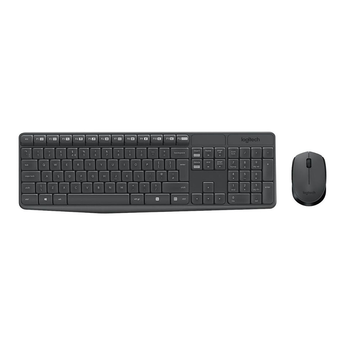 Logitech MK235 Multimedya Q Klavye Mouse Set Siyah