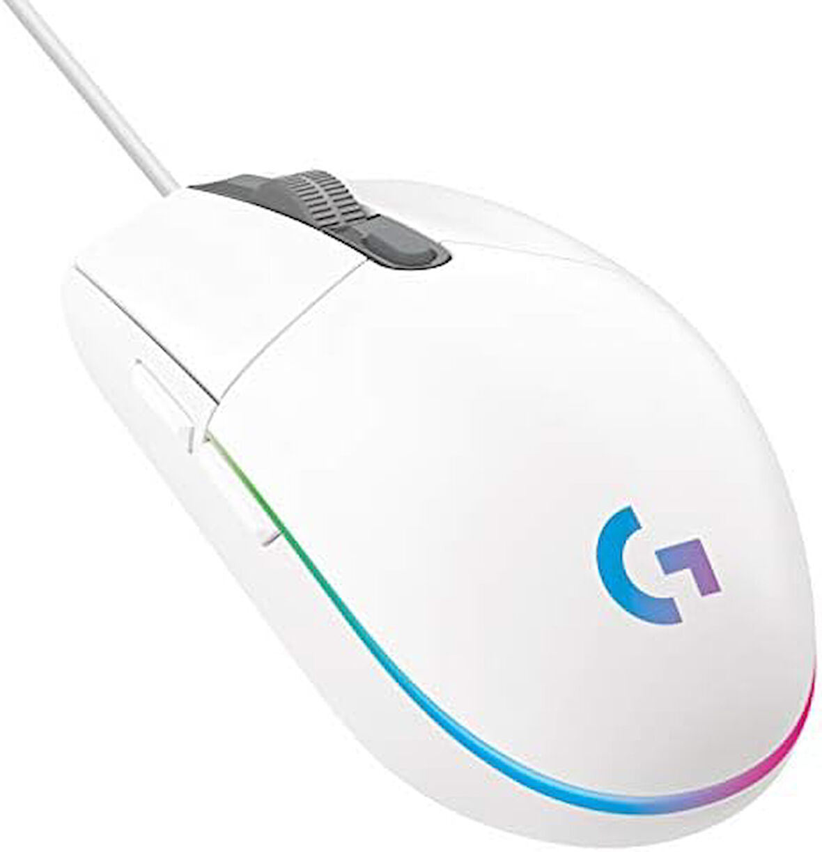 Logitech G G102 Kablolu Oyuncu Mouse, LIGHTSYNC RGB Aydınlatma, 8.000 DPI, 6 Programlanabilir Tuş, Beyaz OUTLET