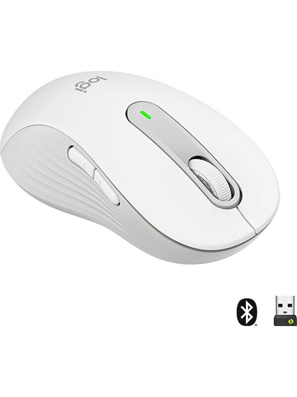 Logitech Signature M650 Büyük Boy Sol El Için Sessiz Kablosuz Mouse - Beyaz OUTLET