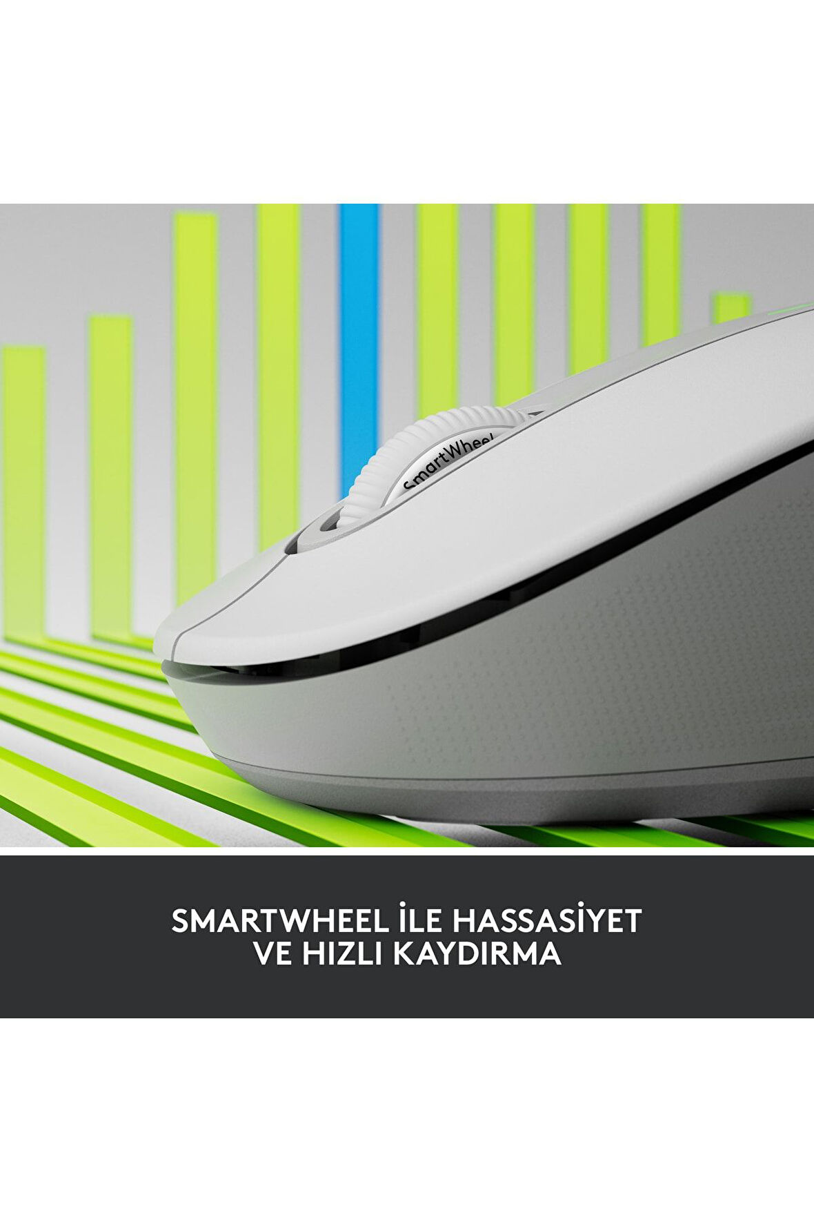 Signature M650 Küçük Ve Orta Boy Sağ El Için Sessiz Kablosuz Mouse - Beyaz OUTLET