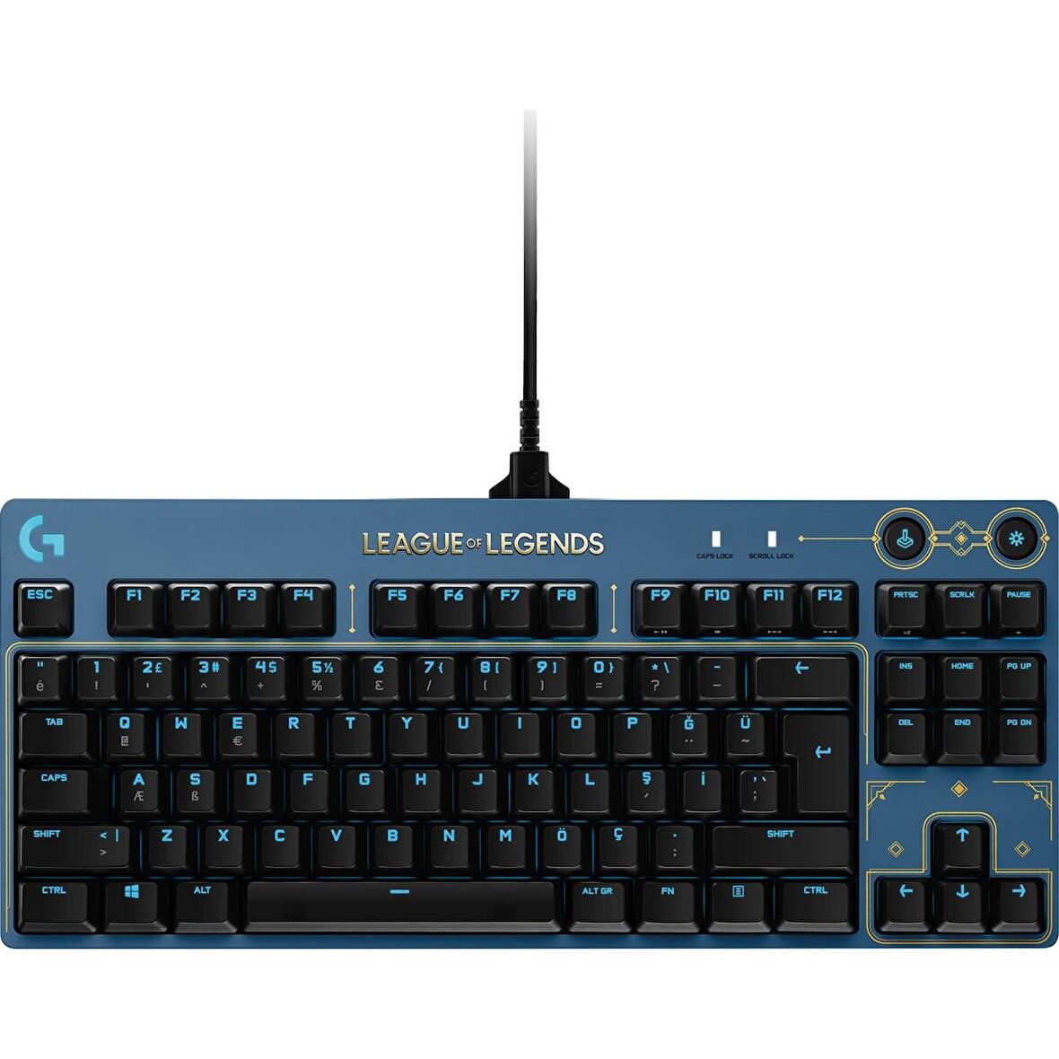Logitech G Pro LoL Serisi GX Brown İngilizce TKL RGB Gaming Klavye