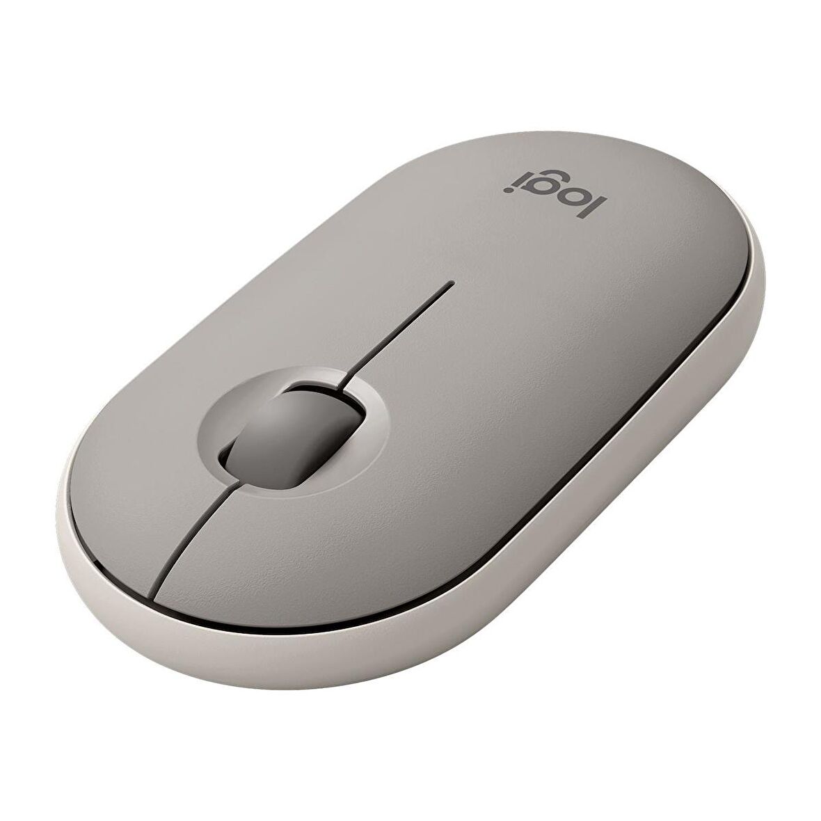 Logitech M350 Pebble Sessiz Kablosuz Kompakt Mouse - Bej