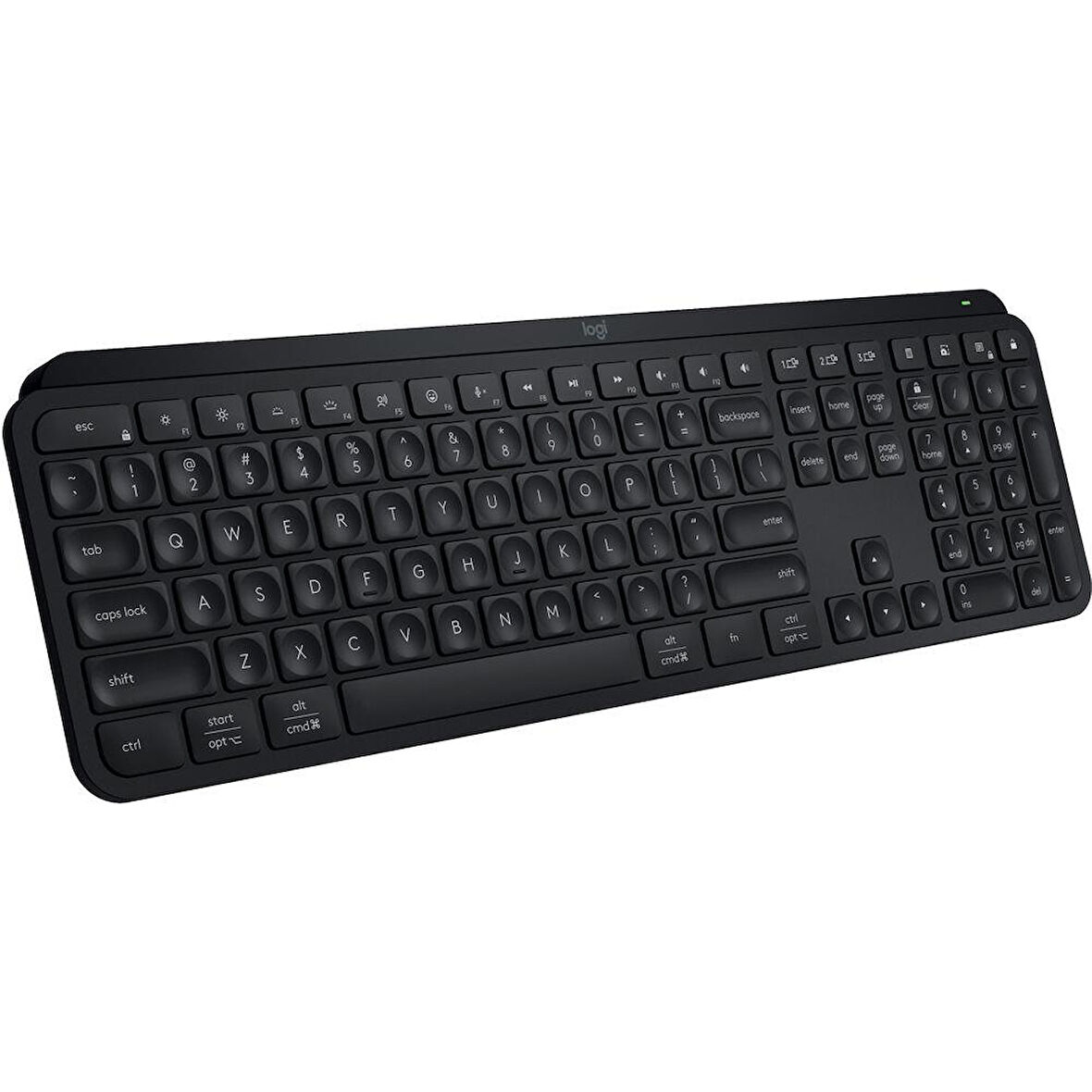 Logitech MX Keys S Aydınlatmalı Kablosuz İngilizce Q Klavye Siyah