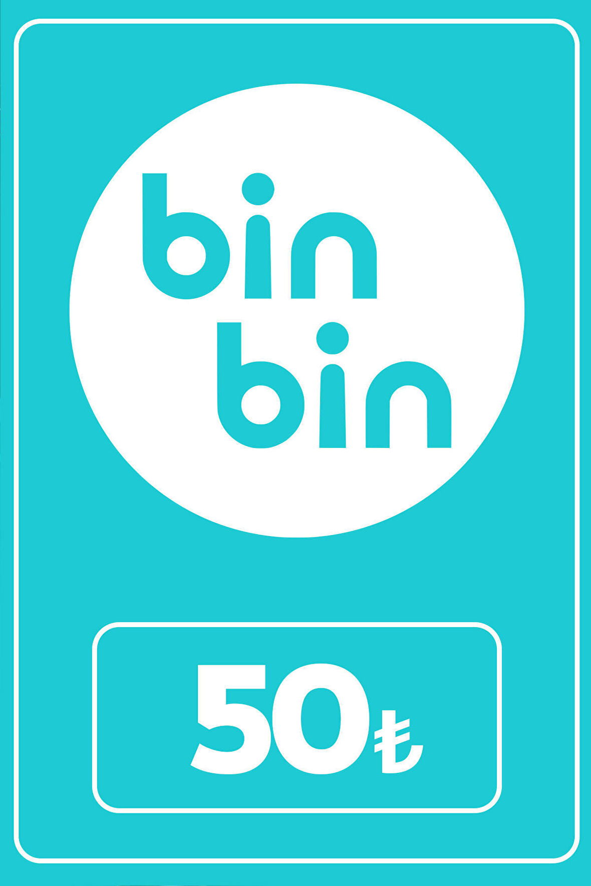 BinBin 50 TL Cüzdan Kodu