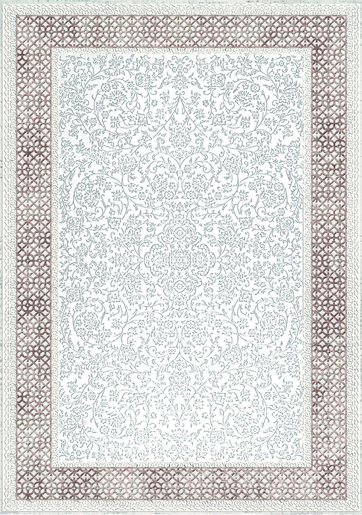 Pamuk Dokuma Taban Kaymaz Yıkanabilir Klasik Desenli  Salon Halısı Mutfak Halısı Koridor Halısı