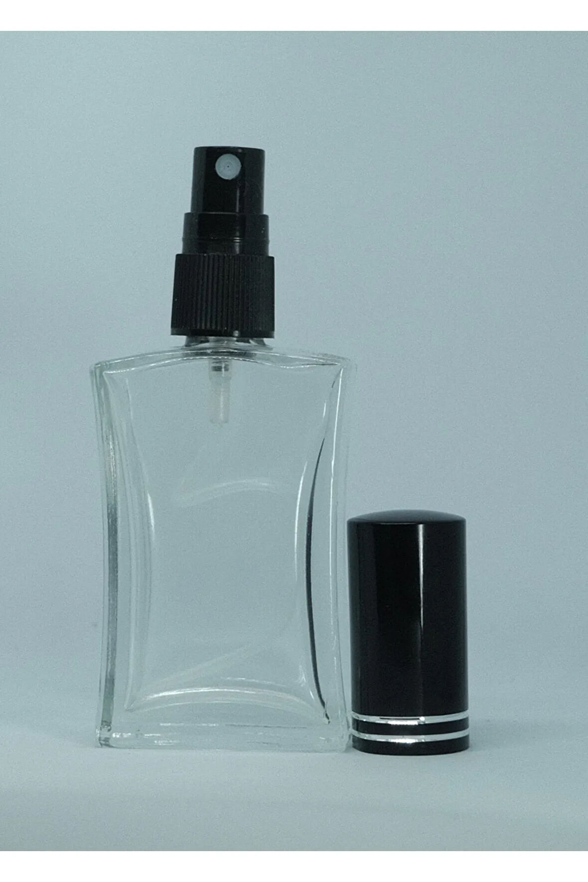 PARFÜM ŞİŞESİ 30 ML (25 ADET) METAL VALF VE KAPAK İÇBÜKEY BOŞ ŞİŞE