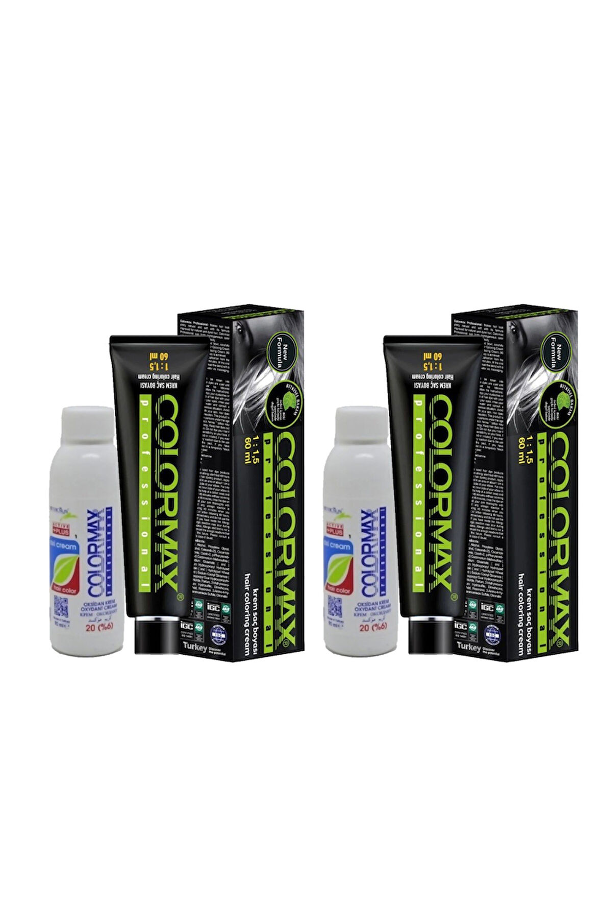 Colormax A2056 New 2025/08.43 Sultan Bakırı 60 Ml 2 Adet Saç Boyası + 2 Adet 90 Ml Oksidan Set