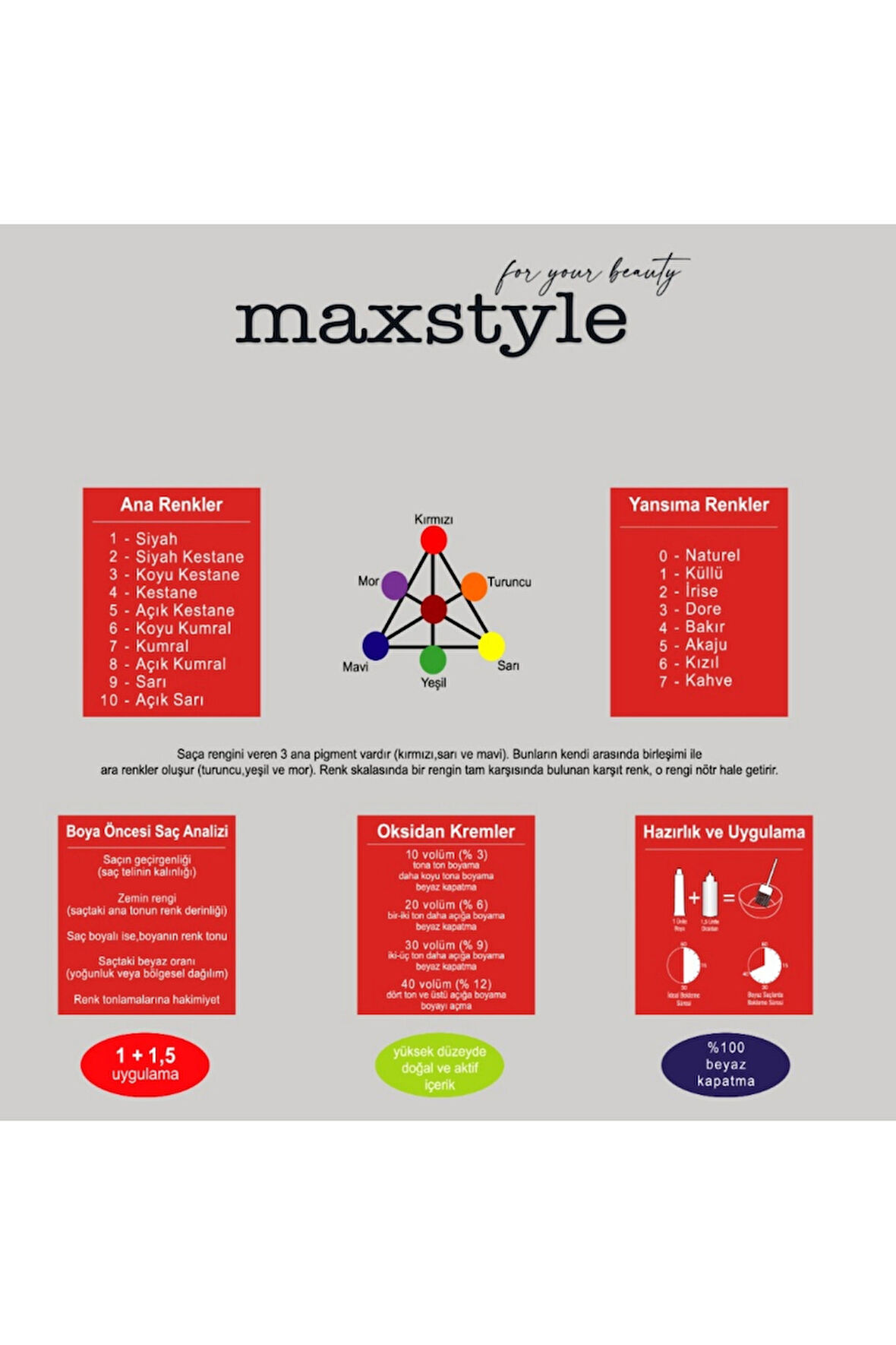 Maxstyle A2873 Argan Keratin 2025/08.77 Altın Açık Kahve 60 Ml 5 Ad Saç Boyası + 5 Ad 90 Ml Oksidan