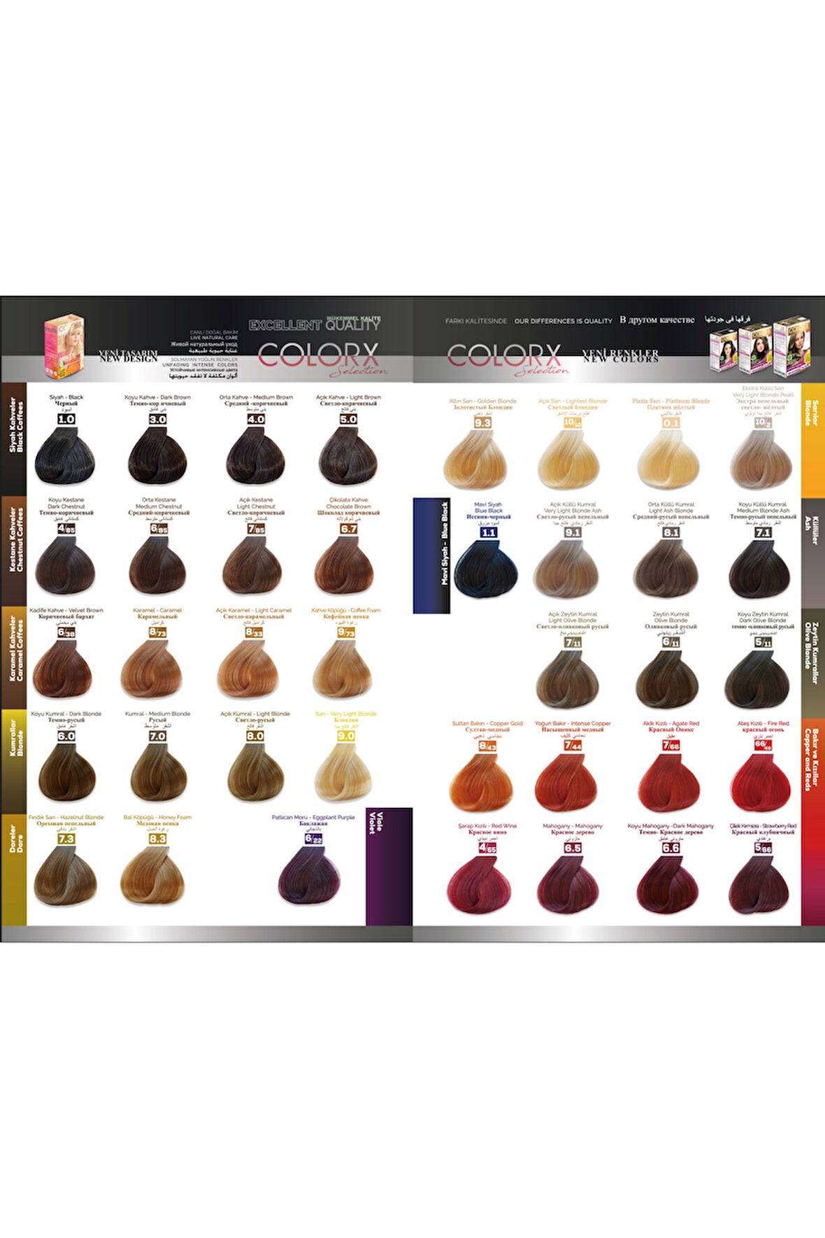 Colorx New 2025/06.06 Koyu Mahogany 50 Ml + 50 Ml 2 li Set Saç Boyası