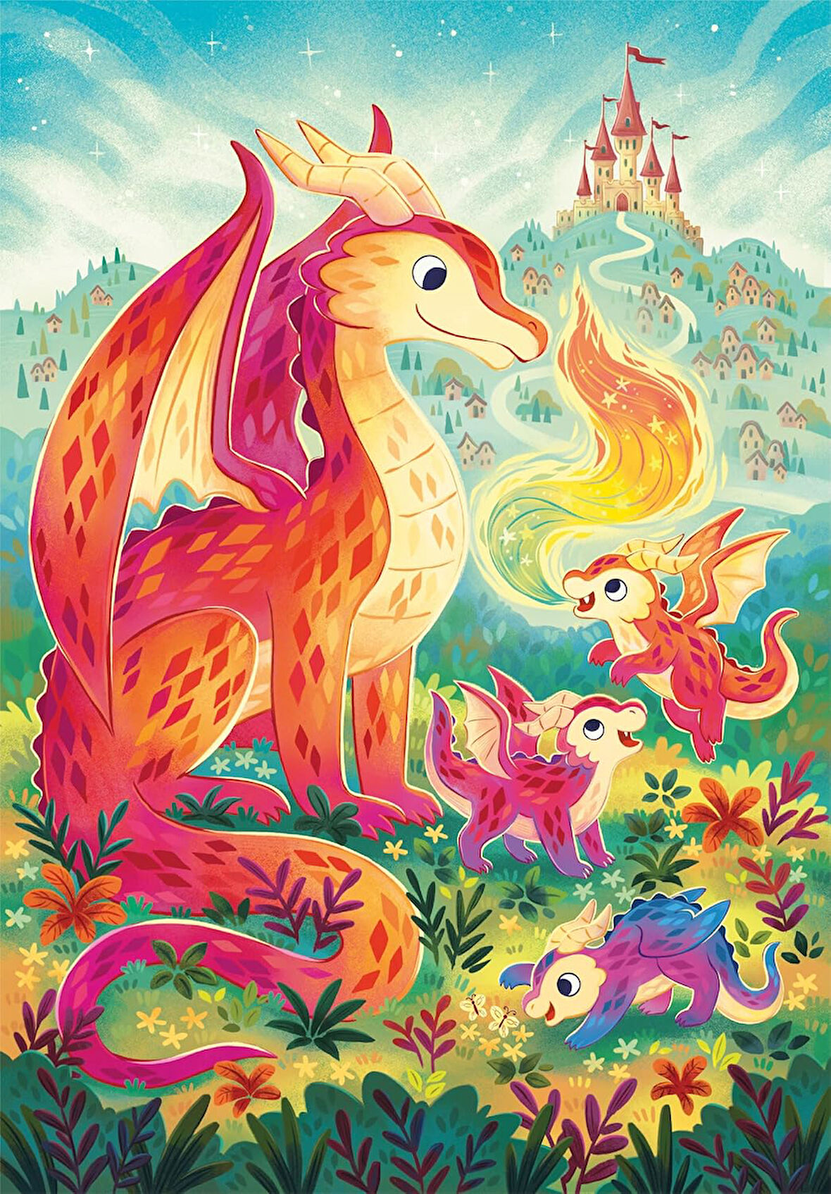 Clementoni A Dragon Family Puzzle 60 Parça 26600