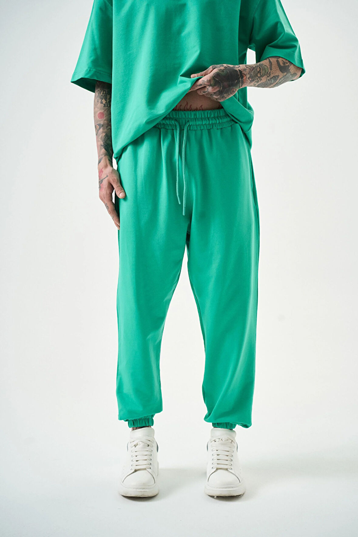 Erkek Basic Jogger Eşofman Altı Yeşil