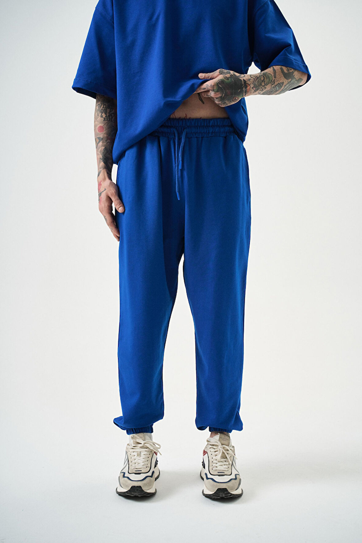 Erkek Basic Jogger Eşofman Altı Saks