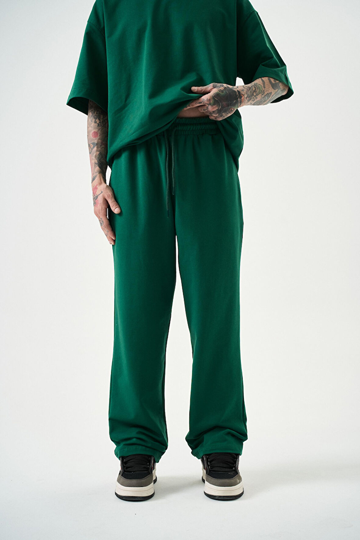 Erkek Basic Baggy Eşofman Altı Nefti