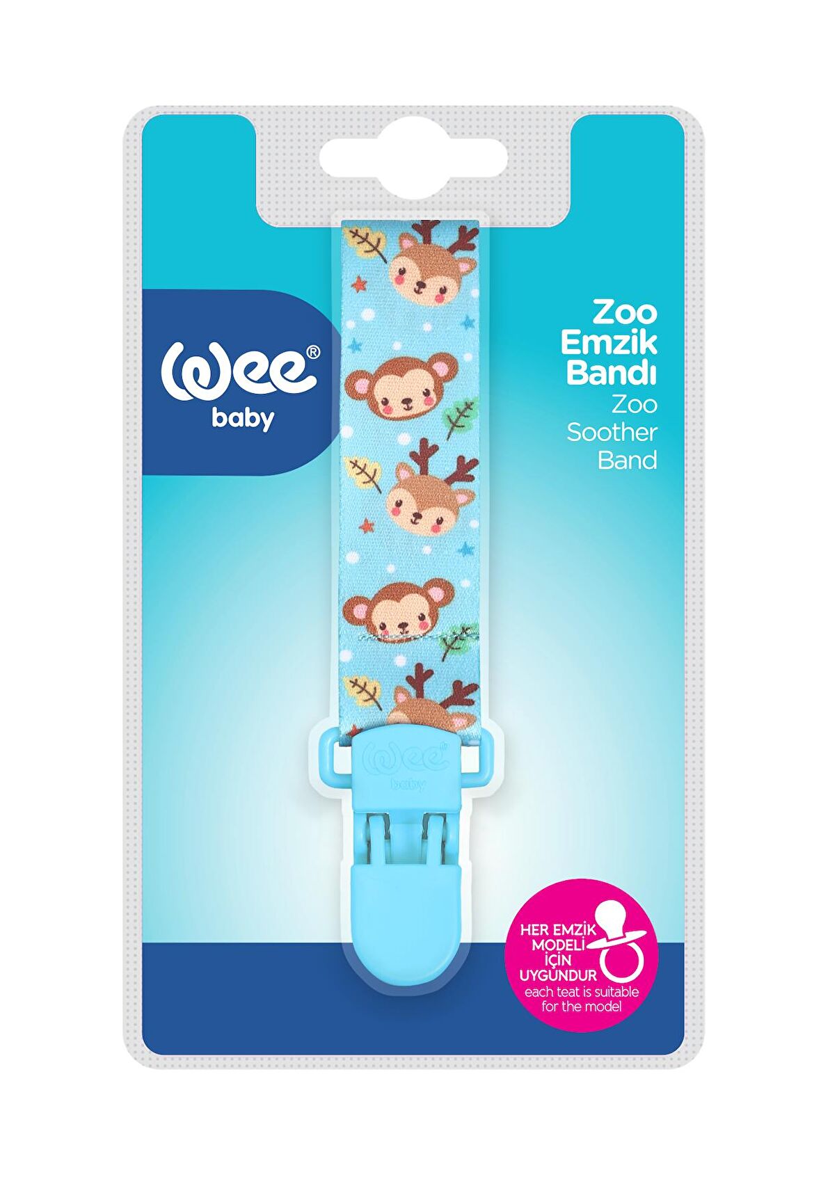 Wee Baby Zoo Emzik Bandı - MAVİ