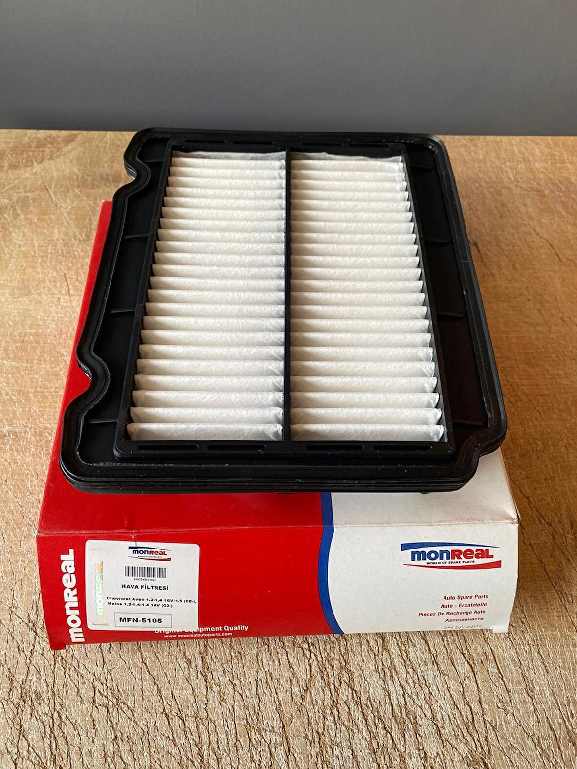 Monreal MFN-5105 Hava Filtresi CHEVROLET AVEO DAEWOO KALOS 1.2 - 1.4 96536697 42386928