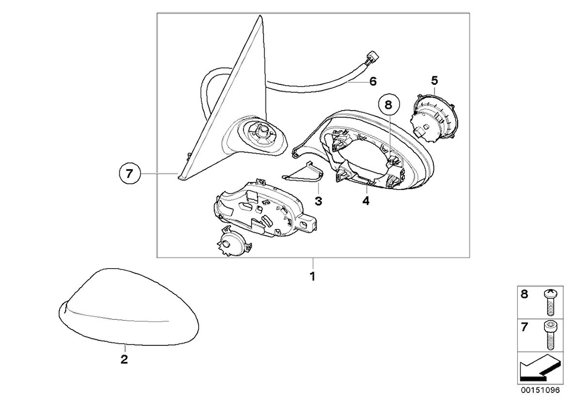 KOMPLE AYNA E92/E93 51167176188