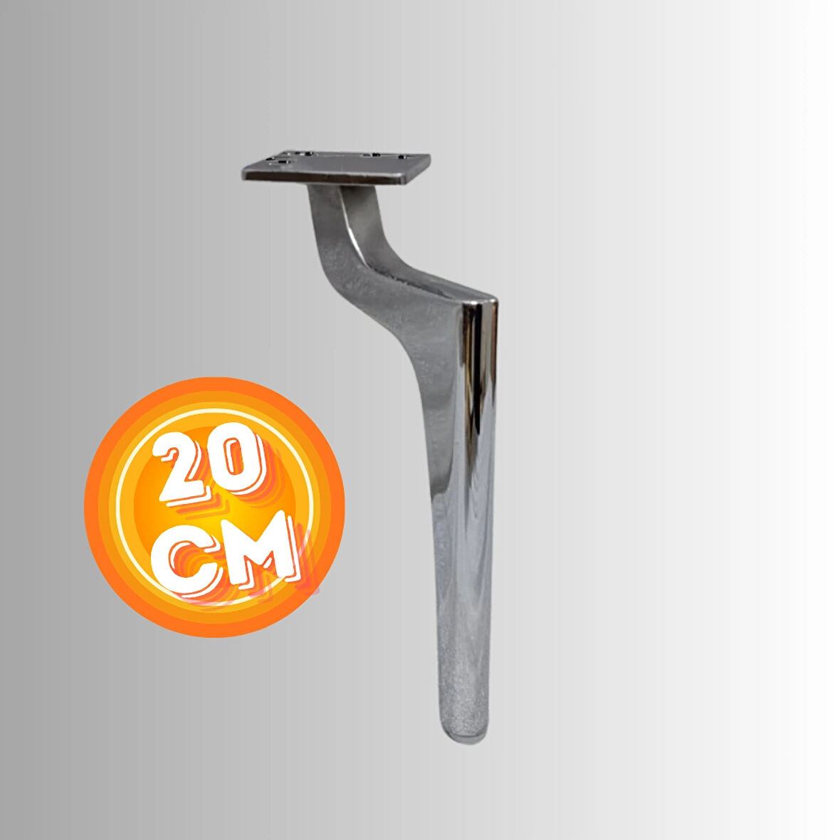 20 CM METAL ZİRVE AYAK KOLTUK AYAĞI MOBİLYA AYAĞI ÜNİTE AYAĞI KONSOL AYAĞI PUF BERJER AYAĞI