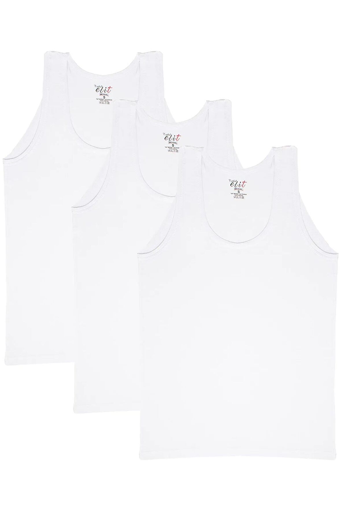 3'lü Paket Modal Erkek Atlet