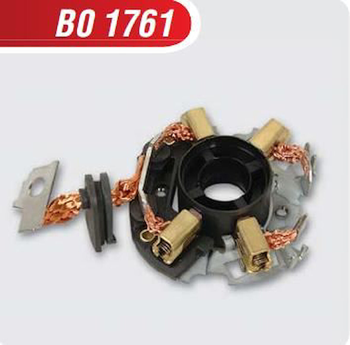 BO1761 12V KÖMÜR YUVASI RENAULT MEGANE II CITROEN PEUGEOT TOYOTA VW PASSAT CADDY 5×12X11,6 BOSH TİPİ