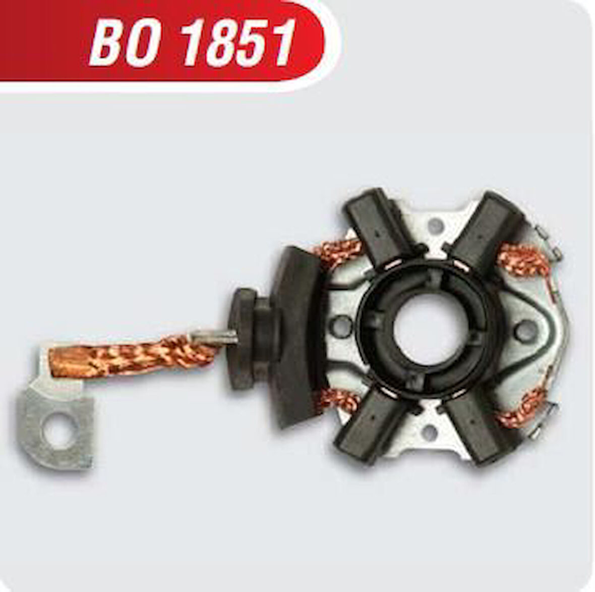 BO1851 12V KÖMÜR YUVASI 12V FIAT ALBEA-DOBLO 1.3 MULTI JET - OPEL CORSA 4,6X12X10,5/11,2 BOSH TİPİ