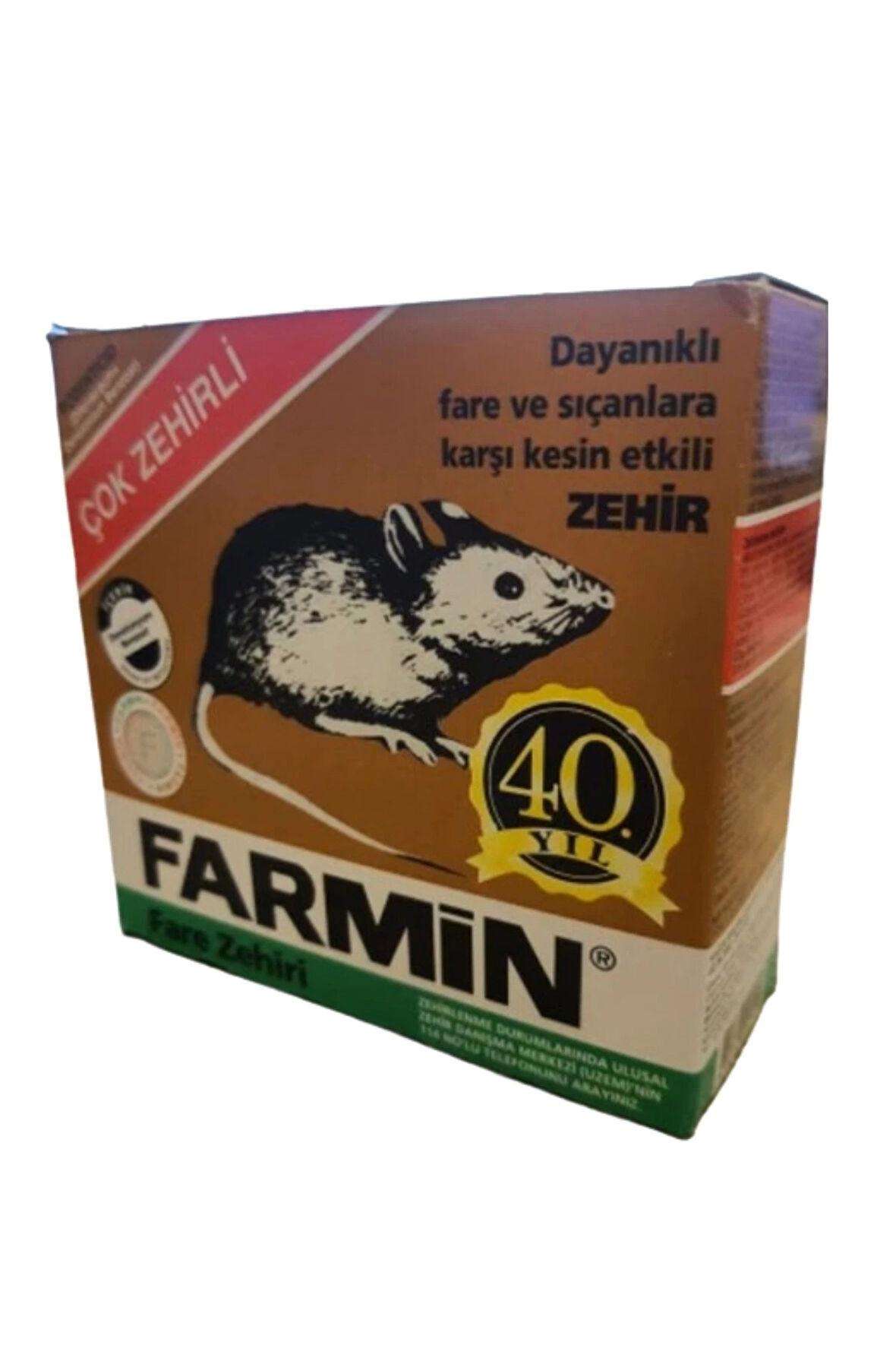 Farmin Dayanıklı Fare Ve Sıçanlara Karşı Kesin Etkili Zehir 250 Gr