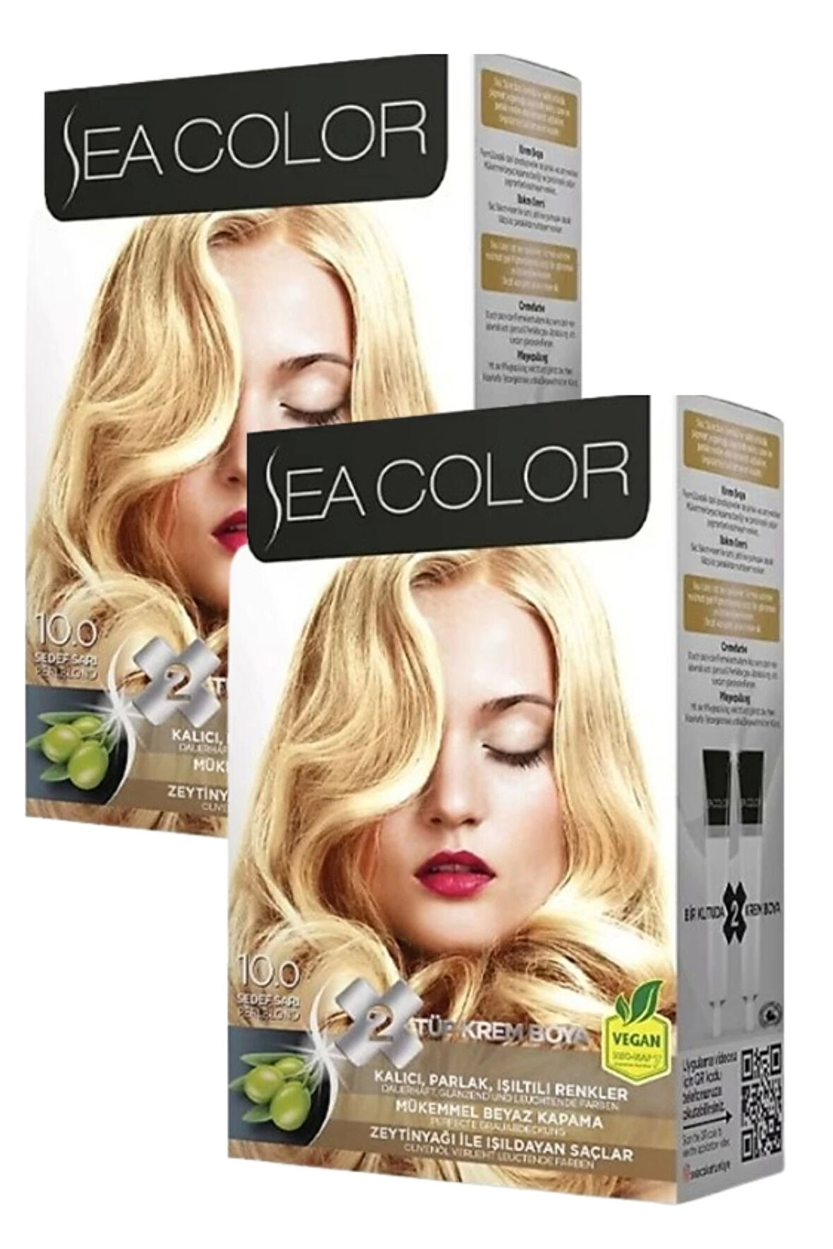 Sea Color 10/0 Saç Boyası Sedef Sarı 100 ml x 2 Kutu