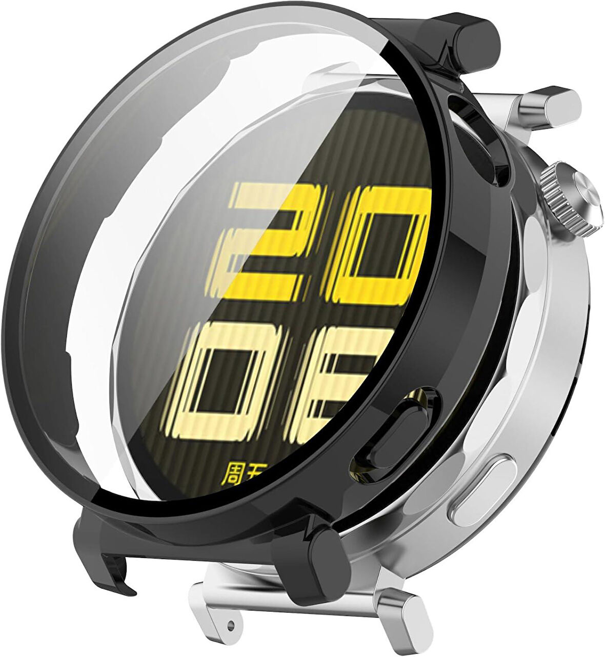 Huawei Watch Gt5 Pro 42MM ile Uyumlu Önü Kapalı Ekran Korumalı Silikon Kılıf