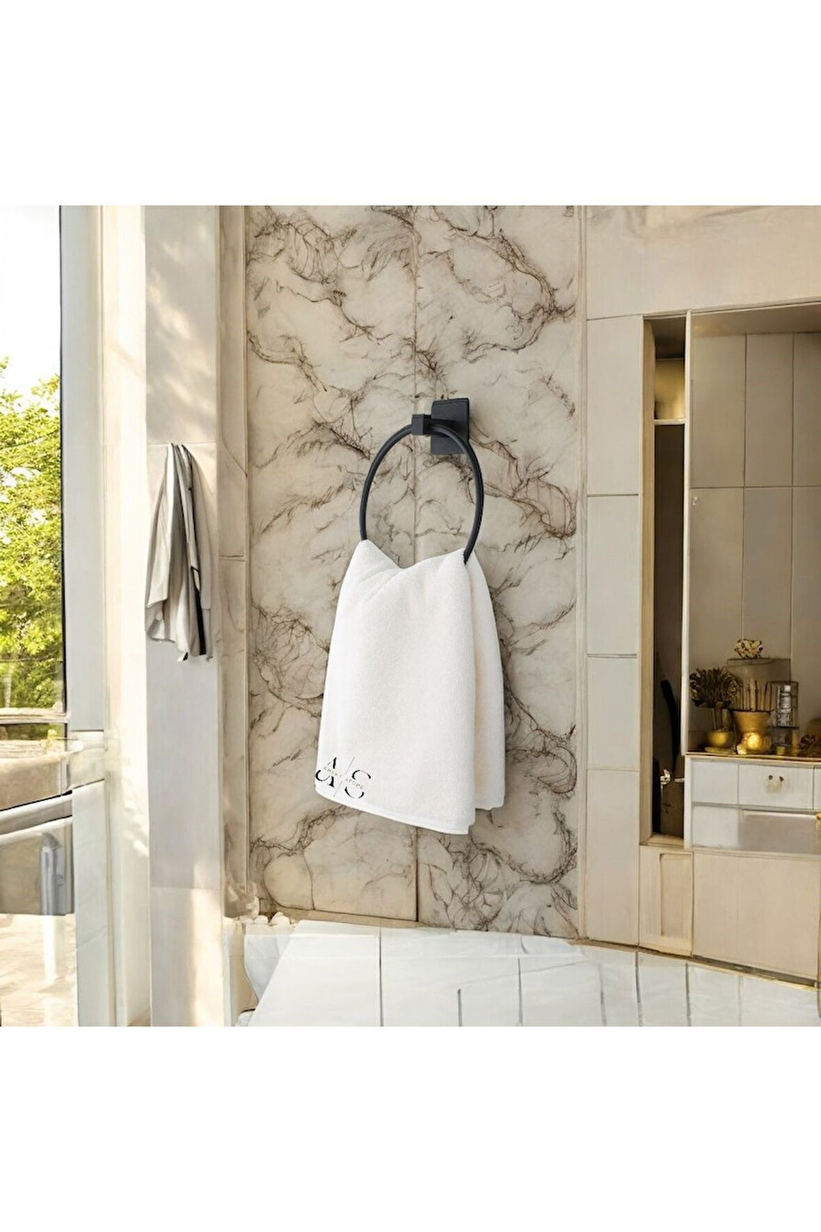 Banyo Havluluk Mutfak Havluluk Güçlü Yapıştırma Oval Metal Havluluk Yapışkanlı Havluluk