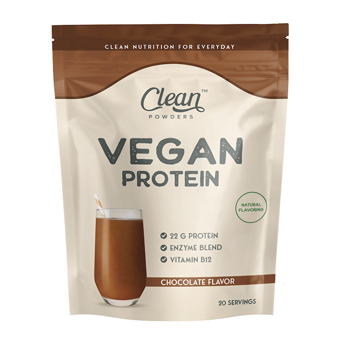 Clean Powders Vegan Protein 600 Gr - ÇİKOLATA