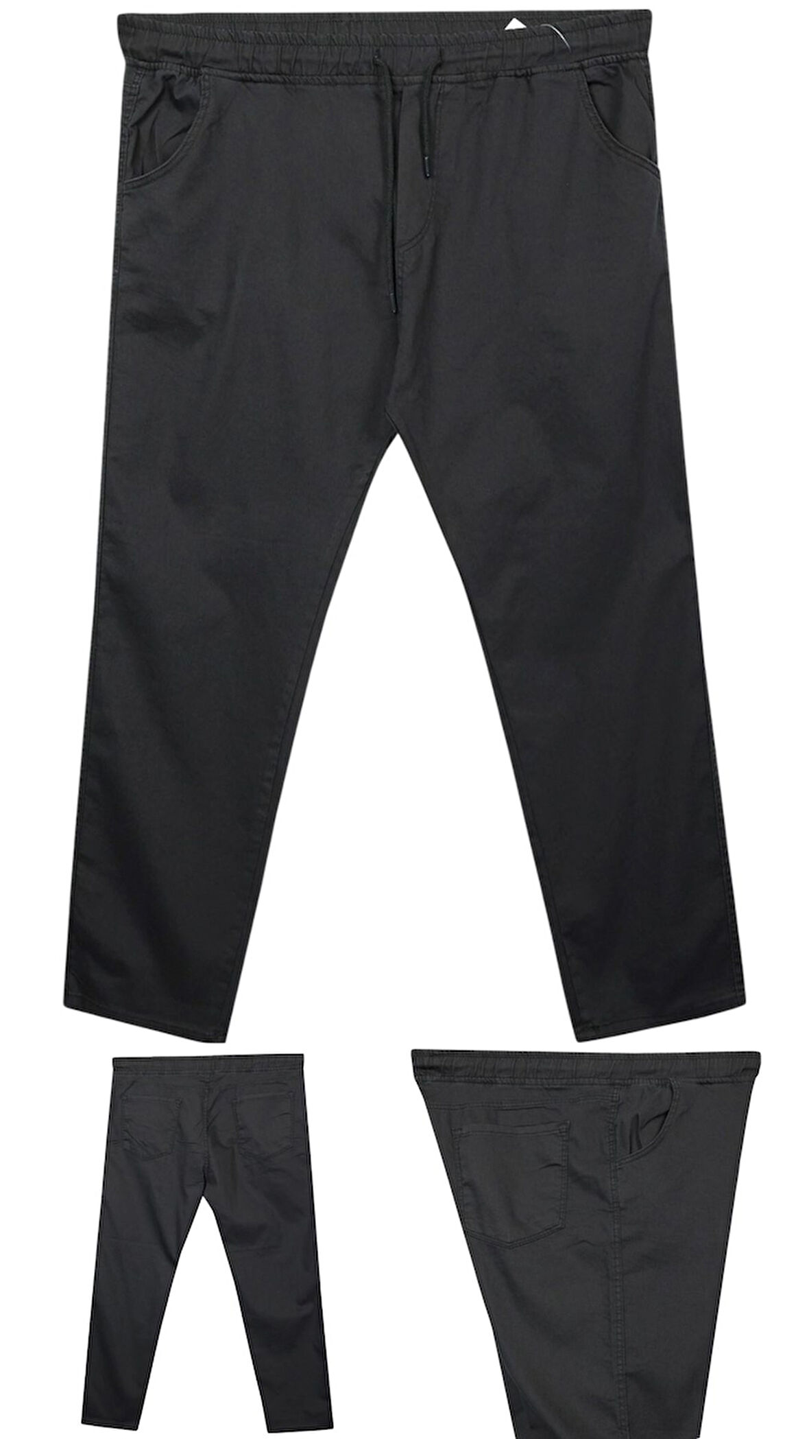 Erkek Büyük Beden 100 Kilo-180 Kilo Arası İçin Uygun Bağcıklı Likralı Boru Paça Kot Pantolon