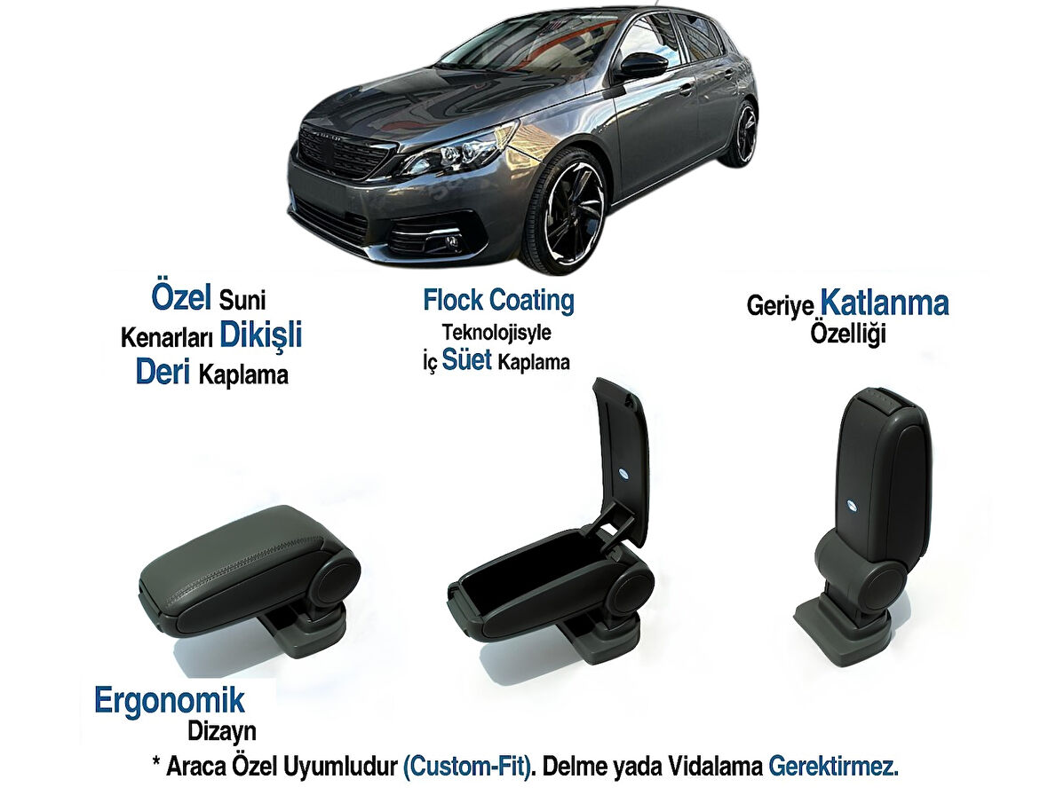 PEUGEOT 308 ARACA ÖZEL KOL DAYAMA KOLÇAK VİDASIZ 2014 2015 2016 2017 2018 2019 2020 2021 2022 2023 20224