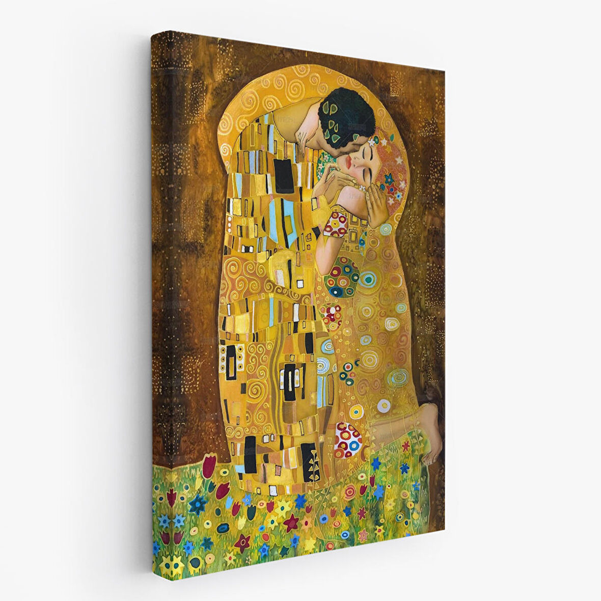 Gustav Klimt'in The Kiss İsimli Eseri Kanvas Tablo-5128