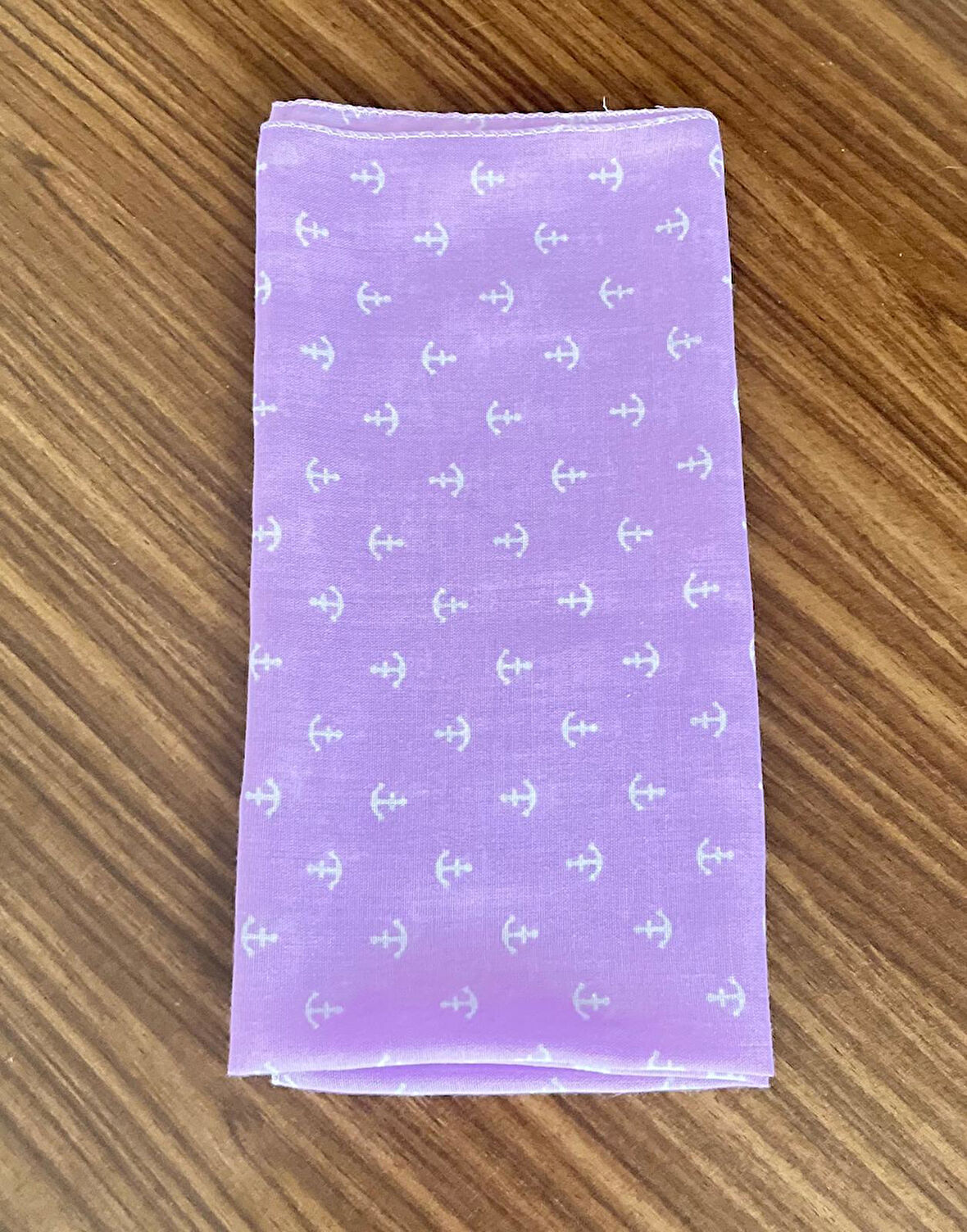 100% Pamuklu Çapa Desenli Bandana Kare Pamuklu Kumaş