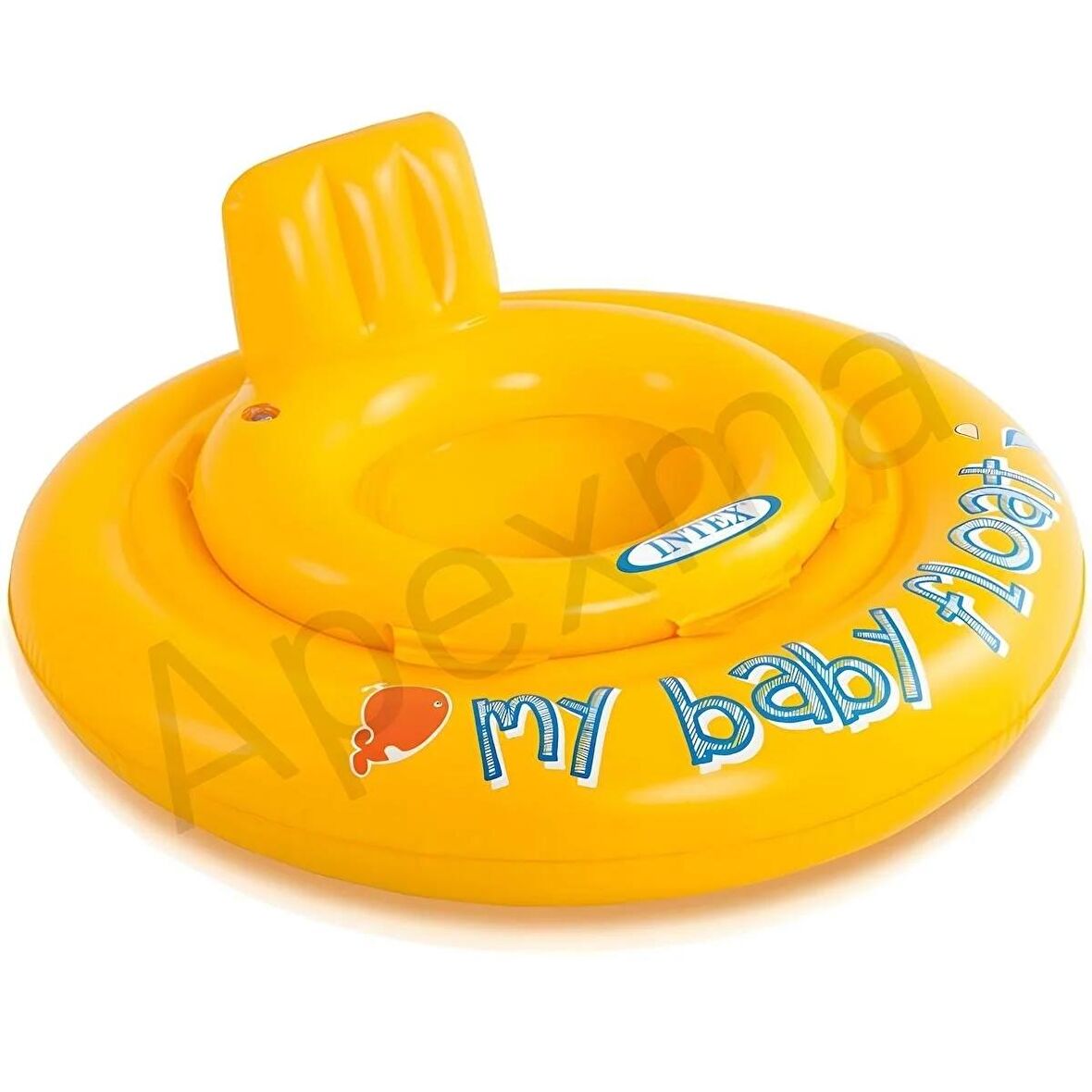 Oturaklı Sarı Bebek Flatörü 70 Cm - Oturaklı Çocuk Şişme Havuz Simidi