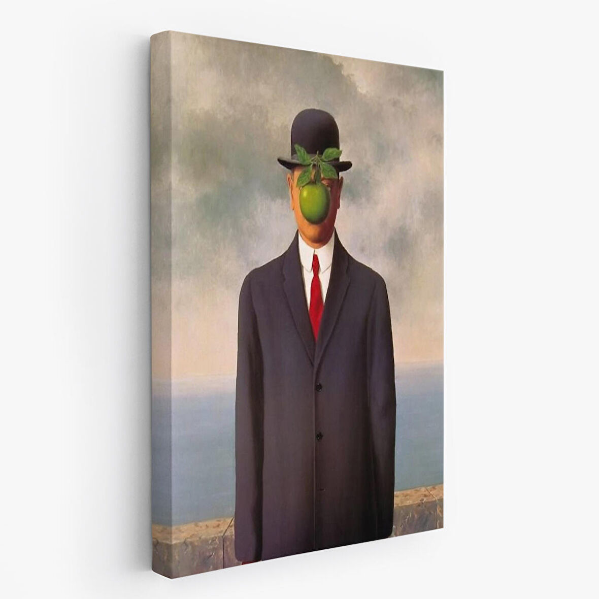 Renee Magritte'in Adamın Oğlu İsimli Eseri Kanvas Tablo-5132