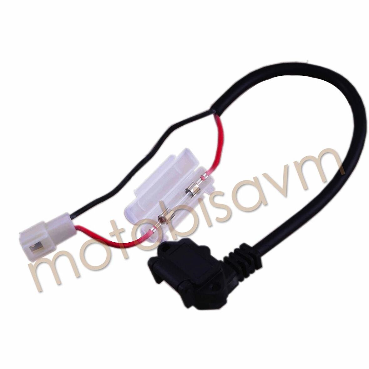 ŞARJ BAĞLANTI GİRİŞ SOKETİ SİGORTALI [KABLOLU VE KAPAKLI]  E-BIKE 