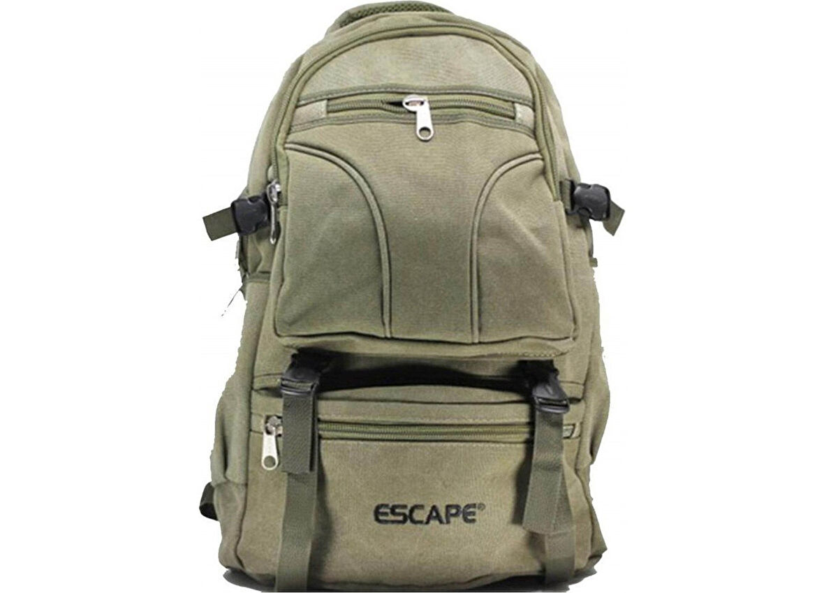 Escape 501 Kanvas Kumaş Yarı Dağcı Sırt Çantası Haki  50 lt