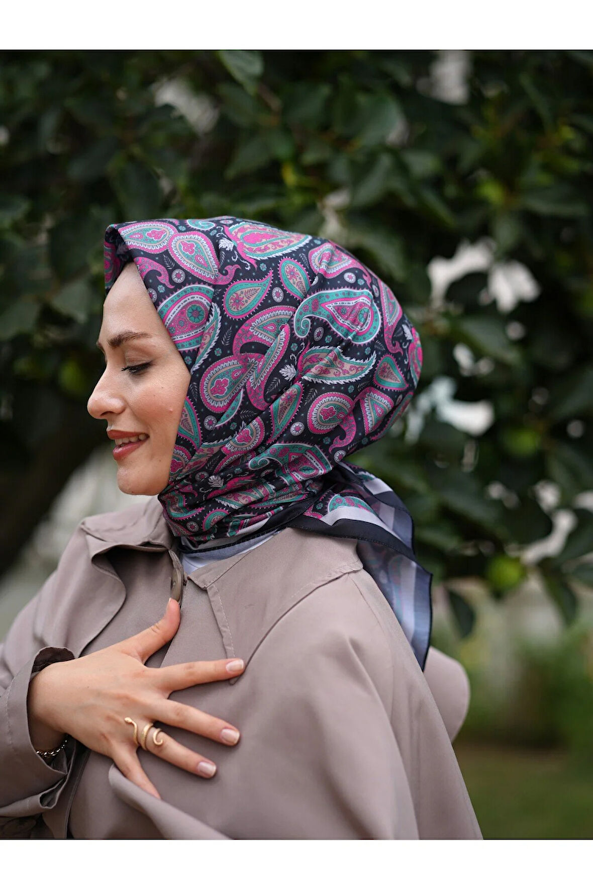 ETNİK DESEN EŞARP, DESENLİ EŞARP